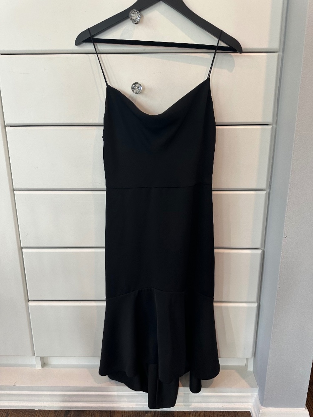 Alice + Olivia Black Midi Dress Size 4